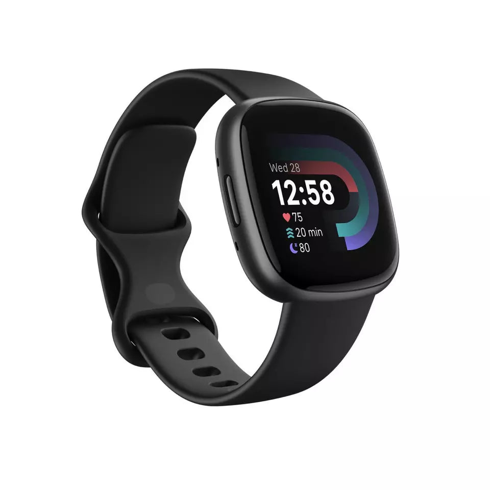 Fitbit Versa 4 Smartwatch Fitness Tracker Black Graphite